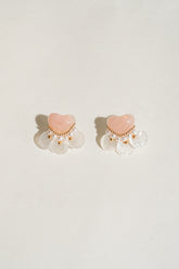 Pink Heart Earrings