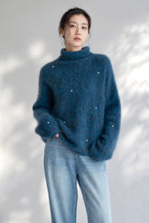 Blizzard Embellished Wool Sweater