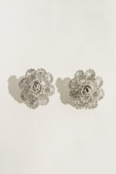 Silver Flower Earrings