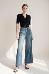 Contour Lyocell Wide Leg Jeans