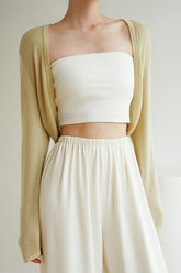 Brielle Lyocell Cardigan - Khaki