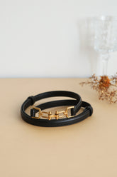 Grasp Leather Belt - Black