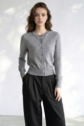 Serenity Wool Cardigan - Grey