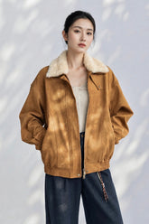 Boho Girl Suede And Shearling Jacket