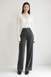 City Girl Lyocell Straight Leg Jeans