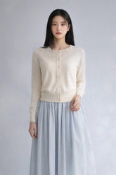 Serenity Wool Cardigan - White