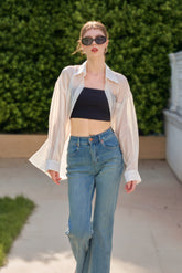 Fresh Sheer Organza Shirt