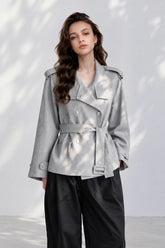 Metropolitan Belted Wool Jacket