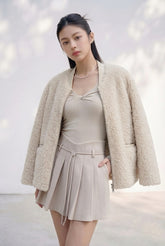Plush Shearling Coat