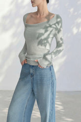 Macy Lace Up Wool Top