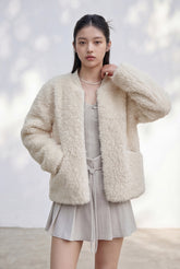 Plush Shearling Coat