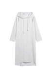 Foggy Hooded Midi Dress