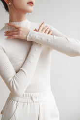 Easy Life Machine Washable Wool Top - White