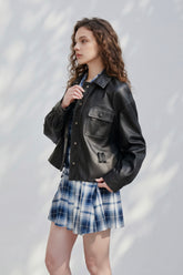 Second Jameson Belted Leather Jacket