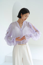 Guernica Chiffon Ruffled Blouse