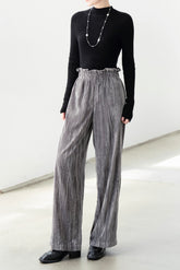 Blossom Velvet Wide Leg Pants