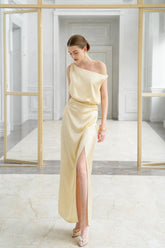 Pristine Acetate Maxi Dress