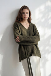 Blink Belted Sweater - Green