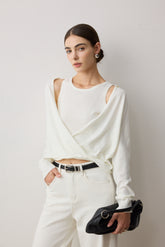 Olga Layered Top - White