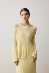 Amelie Ribbed Knit Set - Top