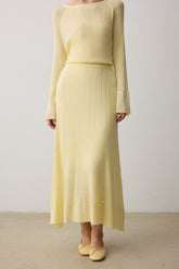 Amelie Ribbed Knit Set - Skirt