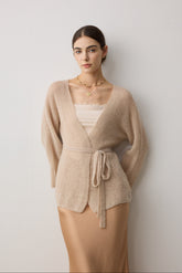 Vale Mohair And Wool Belted Cardigan