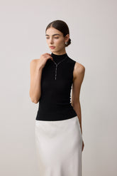 Ingrid Merino Wool Tank - Black