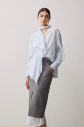 Glacier Ruffled Blouse