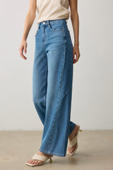 Mantra Wide Leg Jeans - Blue