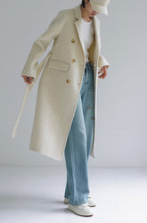 Cynthia Wool Coat - White