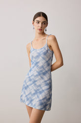 Paris Funk Acetate Jersey Mini Dress