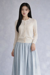 Serenity Wool Cardigan - White