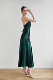Emerald Acetate Maxi Dress