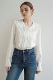 Marian Lace Trimmed Blouse