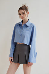 Azure Cropped Shirt
