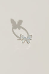 Frosty Butterfly Ring