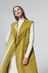 Upper East Fringed Wool Vest