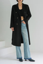 Cynthia Wool Coat - Black