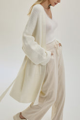 Upscale Wool Blend Knit Cardigan