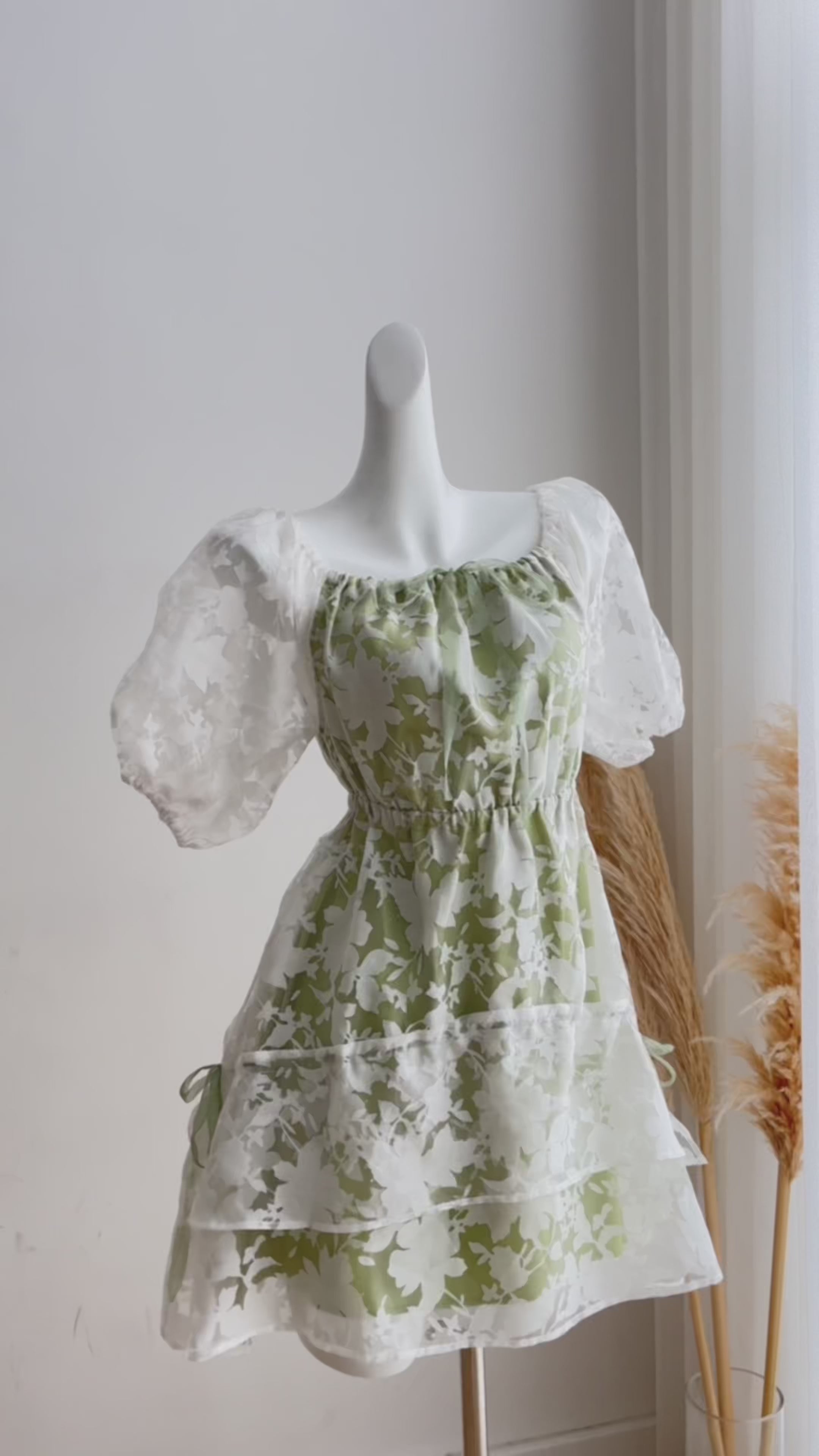 Forest Organza Dress