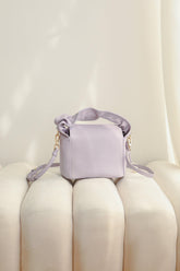 Myla Leather Tote - Purple