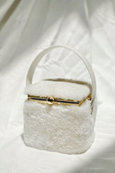 Teddy In A Box Shearling Bag - White