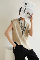 Latte Knit Vest