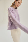 Me Time Mohair And Wool Blend Sweater - Purple