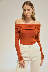 Love Language Knit Top - Orange