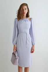 Viviana Cold Shoulder Midi Dress