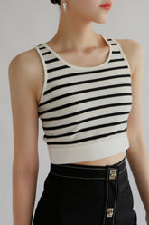 Lisa Striped Cropped Tank