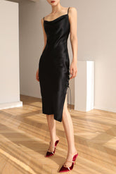 STARRY SKY SATIN DRESS-DRESS-My Dearest