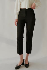 Lee High-Rise Straight Leg Pants - Black