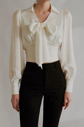 Larissa Tencel And Acetate Blend Top